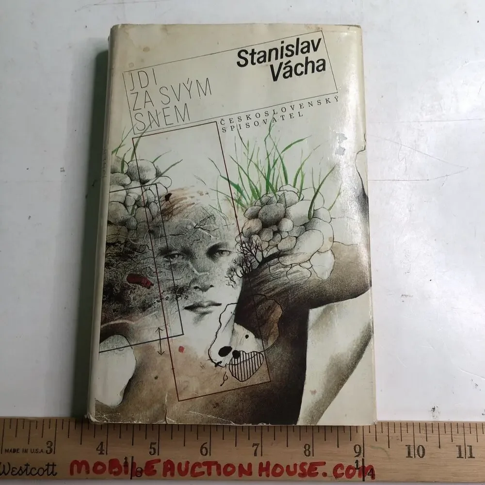 1987 Czech Novel HC DJ Jdi Za Sv’ym Snem Signed By Author Stanislav Vacha